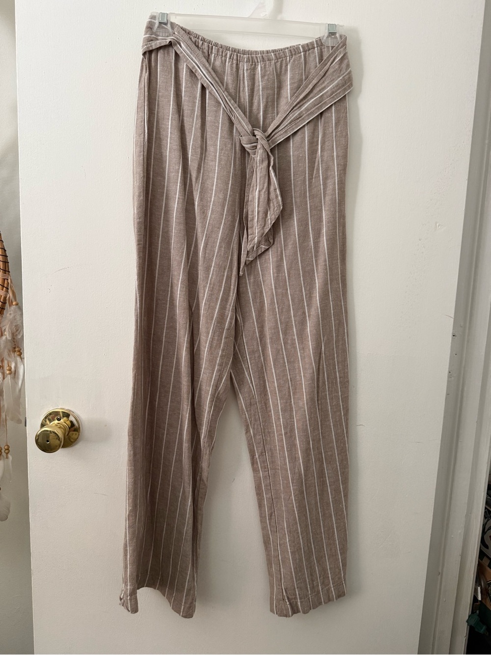 Beachlunchlounge Linen Striped Pants